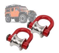 2Pcs RC Lifting Pulley, RC Model Car Metal Pulley Snatch Block Simulated Lifting 1/10 Scale Tow Steel Wire Rope for HSP for REDCAT Crawler Car (B)