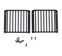 2pcs Rejilla de Protección de Lámpara, Rejilla de Faro Delantero de Metal para Guardia de Lámpara RC con Ajuste atornillado para vehículo sobre orugas -4 RC
