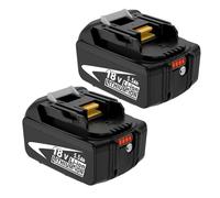 2Pcs Repuesto para Makita Batería 18V BL1860B BL1850B BL1850 BL1840 BL1835 BL1845 BL1830 BL1820 BL1860 LXT-400 con Pantalla LED