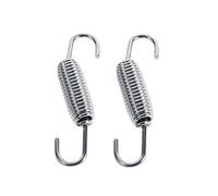 2pcs Resorte de escape de motocicleta 65 mm de longitud Tubo de silenciador de escape Resorte giratorio de acero inoxidable Resortes de montaje totalmente giratorios para Dirtbike Moto Exhsnowmobile D
