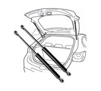 2pcs Resortes Gas Maletero Coche para Hyundai pour Tucson 2004-2010 516mm, Varilla Soporte Resorte Gas Amortiguador Portón Trasero Maletero Puntales