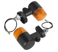 2PCS Retro Universal 12V Motorcycle Turn Signal Lights Round Indicator Lamp Amber Lens for Harley for Suzuki for Honda for Kawasaki,Functional