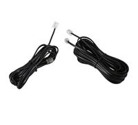 2Pcs RJ11 6P4C Telephone Cable Cord ADSL Modem, 3 Meters & 10 Meters