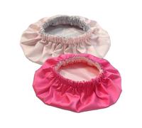 2pcs Satin Silk Sleep Bonnet Cap for Curly Hair Head Cover Wrap for Little Big