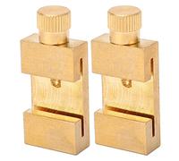 2Pcs Scribe Ruler Positioning Limit Block Brass Wear Ruler Stops Fence Scribe Locator