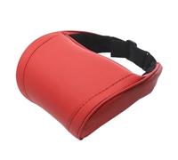 2Pcs Seat Headrest Travel Rest Neck Pillow PU Leather Memory Foam Pillows Car Accessories para Conducir(Red)