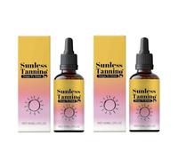 2PCS Self Tanning Drops Water Serum Skin Natural Sunless Outdoor Accelerator Prevent Dryness Natural Tanning Boosting Or Face Body