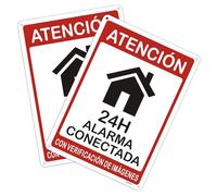 2pcs. señales de seguridad señal de advertencia señal de vigilancia de aluminio 20x30 cm