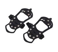 2pcs/Set 10 crampones de Dientes Cubiertos de Zapato a Prueba de óxido de montañismo con zagly Pinza para Actividades al Aire (Metro)