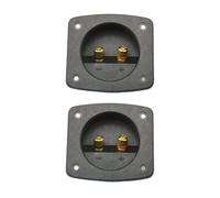 2PCS/Set Bocinas Terminales de Bocinas Redondas de Copa de Resorte Subwoofer Enchufe Coche Estéreo Terminal Conector Subwoofer Caja de Instalación