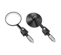 2pcs/Set Convex Mirror, Motorcycle Rear View Mirrors Round for 7/8" Universal Handle Bar End Foldable Motorbike Side