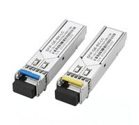 2Pcs SFP Transceiver, Módulo 1.25G SFP a LC de fibra óptica monomodo, 1310nm 1550nm