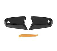 2pcs Side Türspiegel Abdeckung links rechts Ersatz für E60 E61 F10 F11 F01 F02 2008 2013 In Hochglanzschwarz verstärkken Sie den Stil und die Funktionen Ihres Autos (Carbon Fiber-Look)