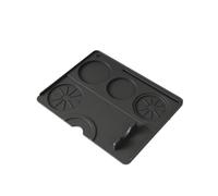 2pcs Silicone Coffee Tamper Mat Anti-Slip Filling Corner Edge Seat Pad Press Cushion Tool Accessory For Home And Cafe(Black)