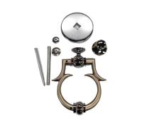 2pcs Simple Knocker Zinc Alloy Knock Ring Para Puerta