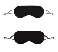 2pcs Sleeping Eye Mask Ice Silk Warm and Cool Adjustable Travel Light Blocking Breathable(Color2 1PCS)