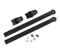 2Pcs Snowboard Ankle Ladder Strap Binding Buckles Set, with Screws and Nuts For Snowboards and Roller Skates(265x20mm)