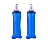 2pcs Soft Bottles 250ml, TPU Foldable Running Water Bottles, Outdoor Sports Hydration Bottle, Soft Foldable Water Bottle