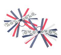 2pcs Softball Ribbon Elastics Scunchies Para Mujeres Y Niñas Moda Cabello akesorie Con Diseños Únicos Cintas Elásticas