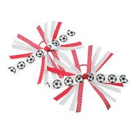 2pcs Softball Ribbon Elastics Scunchies Para Mujeres Y Niñas Moda Cabello akesorie Con Diseños Únicos Cintas Elásticas
