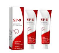 2PCS SP-8 Probiotic Whitening Pasta Dentífrica para Blanquear los Dientes y Aliento Fresco,Teeth Whitening Foam Toothpaste, Previene las Caries, Fortalece el Esmalte Dental, Blanquea los Dientes
