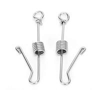2PCS Stainless Steel Parrot Leg Bands | Secure Opening Foot Rings for Training/Outdoor Flying | S M L XL & Double Loop Sizes | Sturdy Bird Leg Buckles (Extra Large)