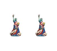 2pcs Statue Lady Justice |New York City Themed Party Decoration on Independence Day Statue of Liberty Figurine Decorations for Living Room Book Shelf Cabinets Table Ornaments Sculpture