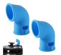 2PCS Steam Release Diverter, Pressure Cooker Exhaust Pipe Silicone Pressure Drainage Vents Tube for Protects Kitchen Cabinets