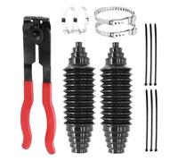 2PCS Steering Rack Boot Dust Covers Silicone Tie Rod Gaiter Universal Car | 2PCS Steering Rack Boots Feature A Silicone Dustproof Cover Design For Steering Gear And Tie Rod Protection On Most Cars