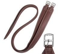 2PCS Stirrup Leather with Strong Nylon Core for Equestrian Riding Wide Body English Leathers Para Caballo(54 inches)