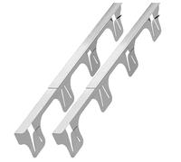 2pcs Stove Gap Covers Stainless Steel, Stove Gap Cover, Cooker Sides Gap Filler, Range Trim Kit, Kitchen Stove Counter Gap Cover, Stove Counter Gap Covers Retractable Sleek Seamless Design For Kitchen