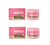 2PCS Styling Gel - Long-Lasting Hold For Braids & Locs, Moisturizing Formula With Natural Shine, Non-Flaking