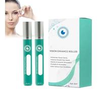 2pcs Suero Masajeador con Rodillo para Ojos, Relaja Los Ojos Para Aliviar La Sequedad Y La Fatiga, Y Mejora La Claridad Visual - Tratamiento Intensivo para Aclarar la Piel