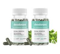 2pcs Suplemento desodorizante corporal Desodorante de cuerpo completo, Manténgase fresco la cabeza a los pies Desodorización Corporal, píldoras Interna del 30 Cápsulas