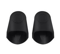 2Pcs Tapa de Boquilla de Saxofón, Boquilla de Clarinete Gorra de Goma Protectora Sax Accesorios(Negro)