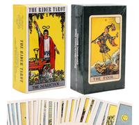 2pcs Taro-t Cards, Taro-t Rider Waite cartas ,Taro-t Deck Tarjetas Juego de Cartas con Caja para Principiantes Tarjetas de Juego de Adivinación del Destino,Juegos de Mesa de Fiesta Familiar para Prin