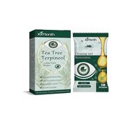 (2pcs)Tea Tree Oil Eye care Wipes With Aloe,Coconut oil & Chamomile For Mites remove & Itchy Eyes, Individually Eye care Eyelash Wipes