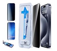 2Pcs Tendency Screen Protector, Blimbe Screen Protector, New Invisible Screen Protector for iPhone- Dust Free Without Bubbles-Anti-Peep Film (For iPhone15Promax,2Pc Mix)