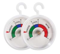 2PCS Termometro Nevera, Termometro Congelador con Zonas de Colores Rango de -30 a 50°c Termómetro para Frigorífico Refrigerador, Vinoteca, Congelador Horizontal