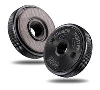 2Pcs Tuerca Rápida para Amoladora Angular M14 - Robusta de Acero al Carbono, Rosca Precisa - Accesorio Compatible Con FLEX, AEG, Metabo, Dewalt (Negro)