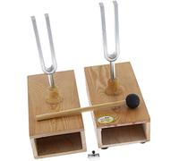 2PCS Tuning Tenedor Set 440HZ con caja de resonancia