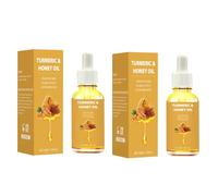 2PCS Turmeric & Honey Oil For Face Brighten Skin Tone Natural Moisturizing Nourishing Face Care Oil For All Skin 30ML