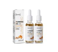 2pcs Turmeric Skin Glow Face Serum Dark Spot Whitening Black Patches Melasma Corrector Brightening Anti-aging Skin Care