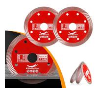 2PCS Ultra-fine Corrugated Tile Cutting Discs Master, Super Thin Cutting Disc for Porcelain Ceramic Tile, 105Mm Marbles Diamond Dry Cutting Blade Disc for Machine Angle Grinder