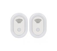2PCS Ultrasonic Pest Repeller Intelligent Frequency Conversion Safe Harmless Insect Repeller 90V-250VEU Plug