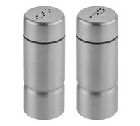 2Pcs Unidades Mini Sal Shaker,harina De Azúcar En Polvo,botella De Especias,frasco De Pimienta De Acero Inoxidable Con Tapa,dispensador De Especias Con Agujeros En Forma De S/P Para Bento