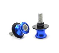 2pcs Universal CNC Diabolos M8*1.5 Basculante de Deslizadores Tornillos del Soporte para GSR 600 GSR 700 GSXR 750 GSXR 1000 GSXR 1100 (Azul)