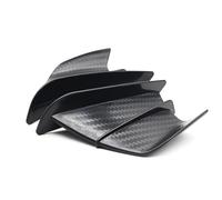 2pcs Universal Motorcycle Winglet Aerodynamic Spoiler Wing with Adhesive Motorcycle Decoration Sticker(Carbon Matte Black)