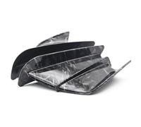 2pcs Universal Motorcycle Winglet Aerodynamic Spoiler Wing with Adhesive Motorcycle Decoration Sticker(Forging Texture)