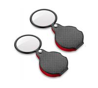 2PCS Upgrade 10X Small Magnifying Glasses for Kids/Senior, Pocket Magnifier for Reading/Close Work, Mini Folding Magnifying Magnify Glass with Protect